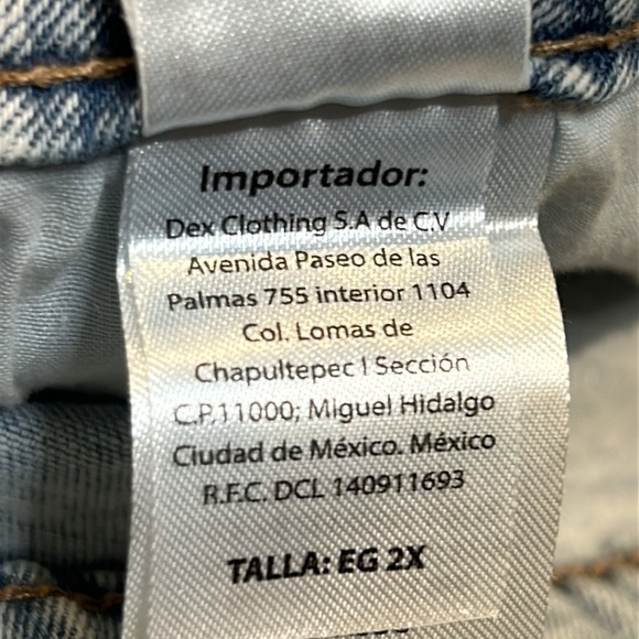 Devoted by DEX High Waist Denim Midi Skirt with Front Slit Size 2X - Picture 13 of 13